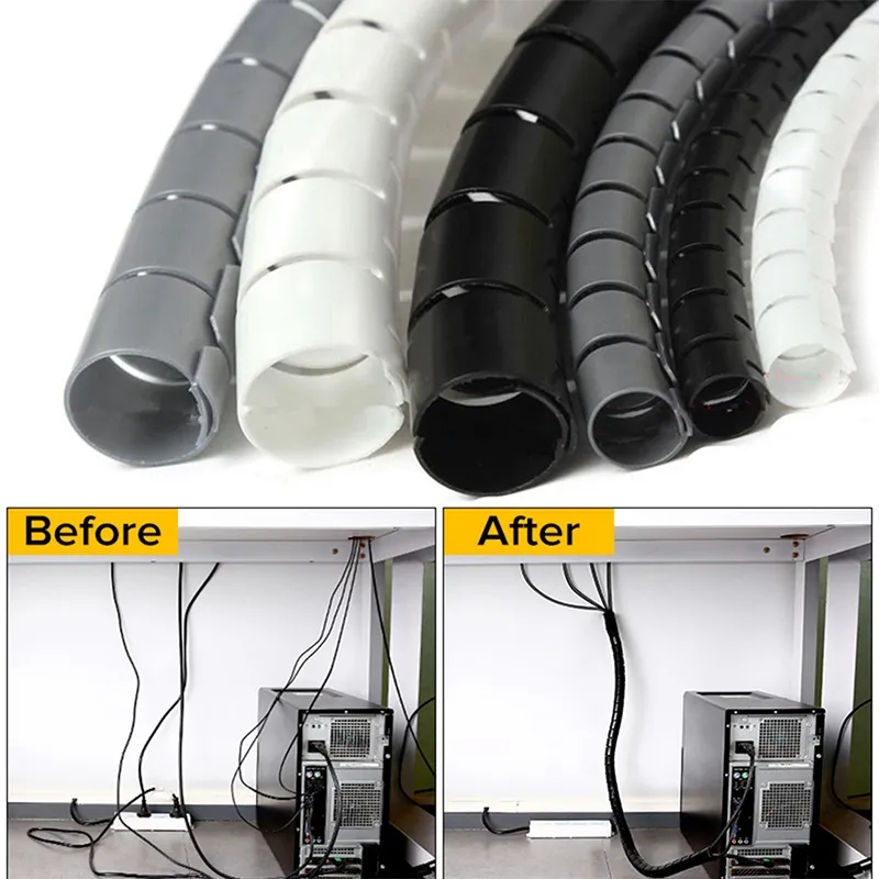 1/2M Flexible Spiral Cable Org - đánh giá và giá Plastic Pipe Clip