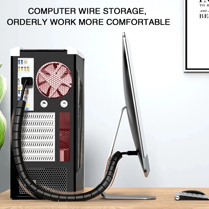 1/2M Flexible Spiral Cable Org - đánh giá và giá Plastic Pipe Clip
