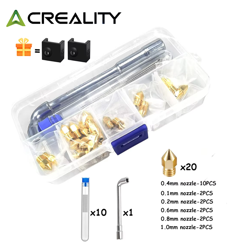CREALITY 20 Pcs MK8 Brass Nozz - đánh giá và giá Creality Printer K1