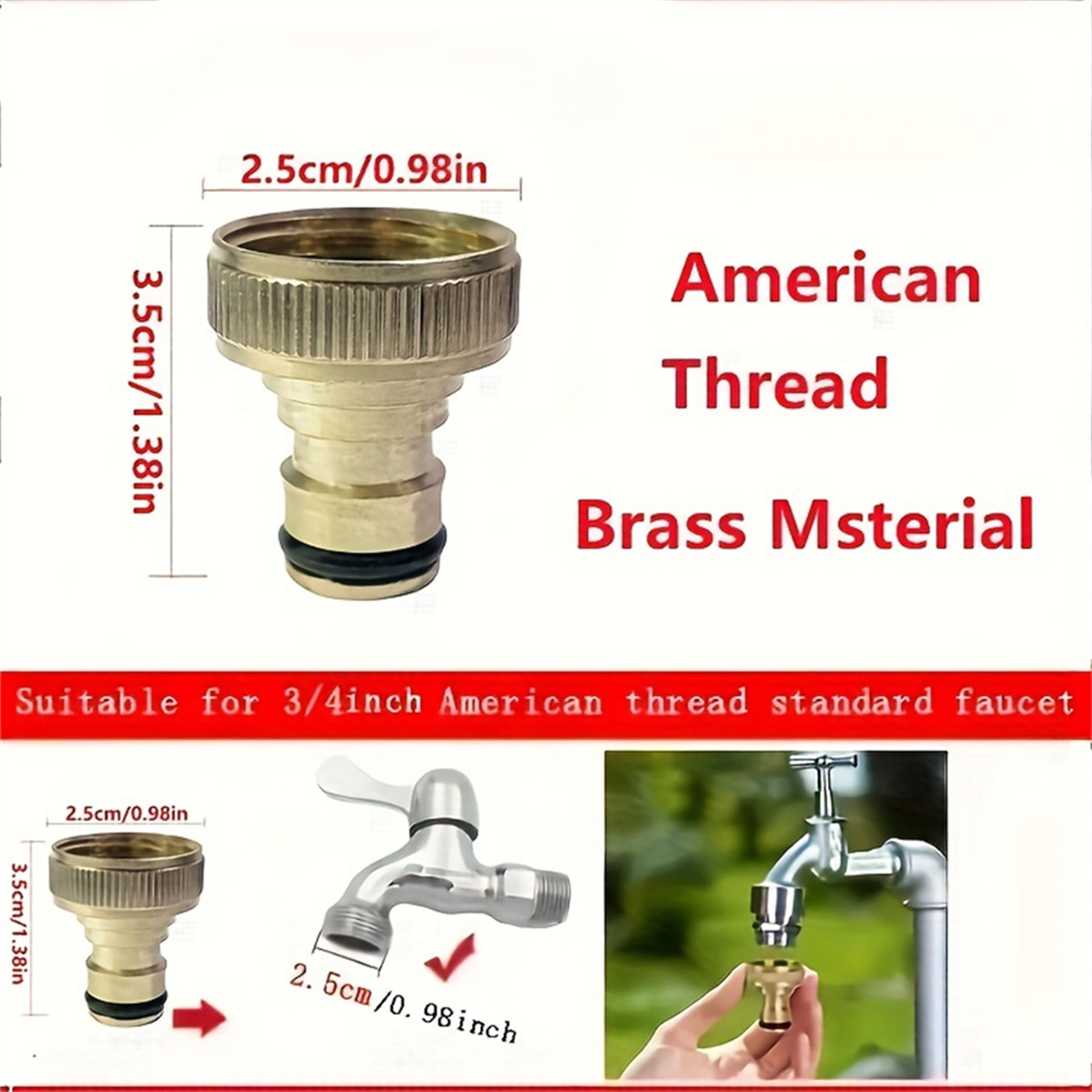 3/4 inch Threaded Garden Water - đánh giá và giá Compression Fitting Brass