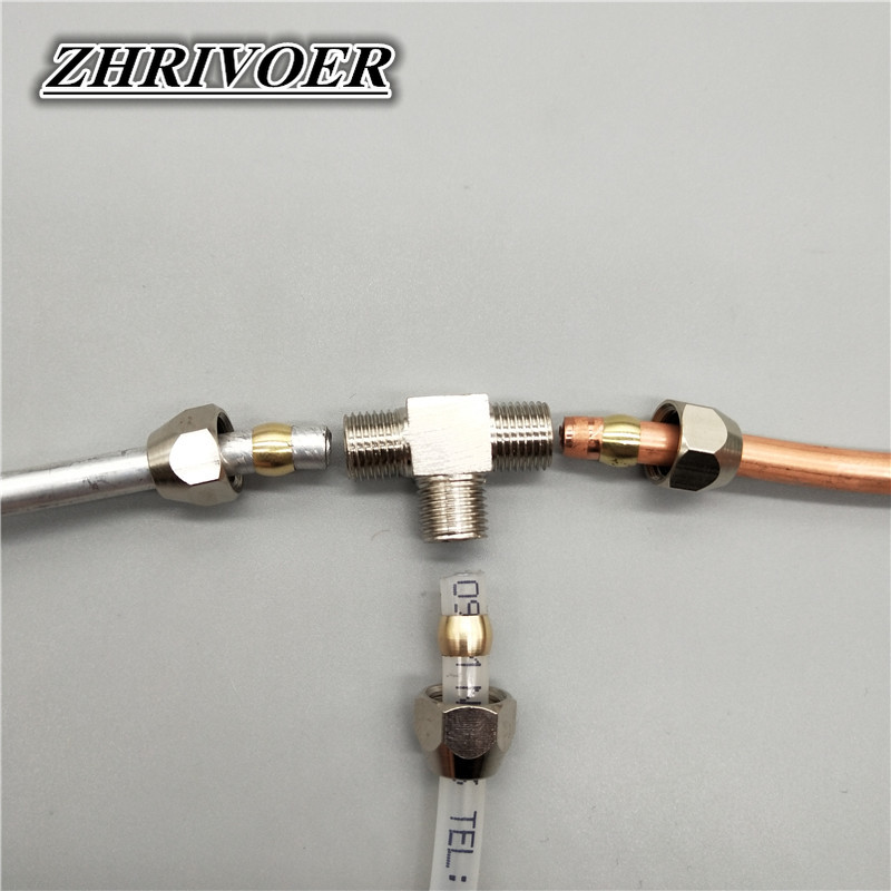1 Cái Khí Nén Phụ Kiện Đồng T  - đánh giá và giá Compression Fitting Brass