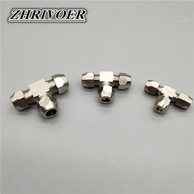 1 Cái Khí Nén Phụ Kiện Đồng T  - đánh giá và giá Compression Fitting Brass